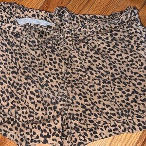 Aerie Tan and Black Leopard Print Shorts